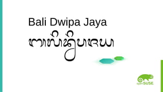 Aksara hanacaraka (Balinese Scripts) at openSUSE | PPT