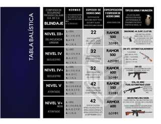 TABLA
BALÍSTICA
 