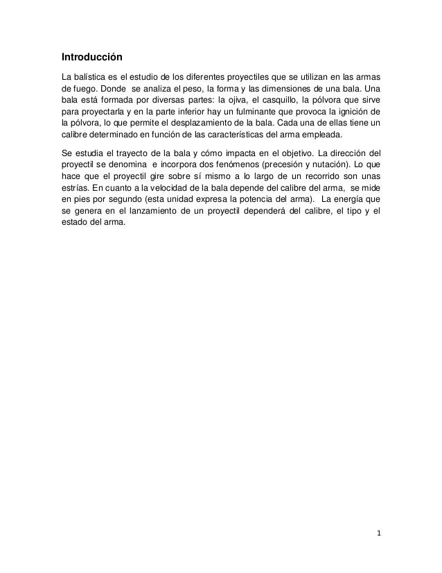 Balistica De Efectos Pdf