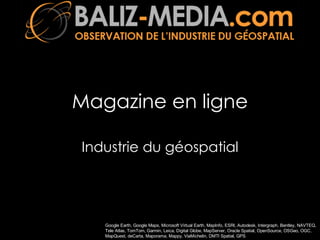 Magazine en ligne Industrie du géospatial 