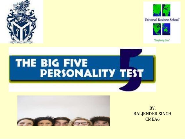 the big five model personality test