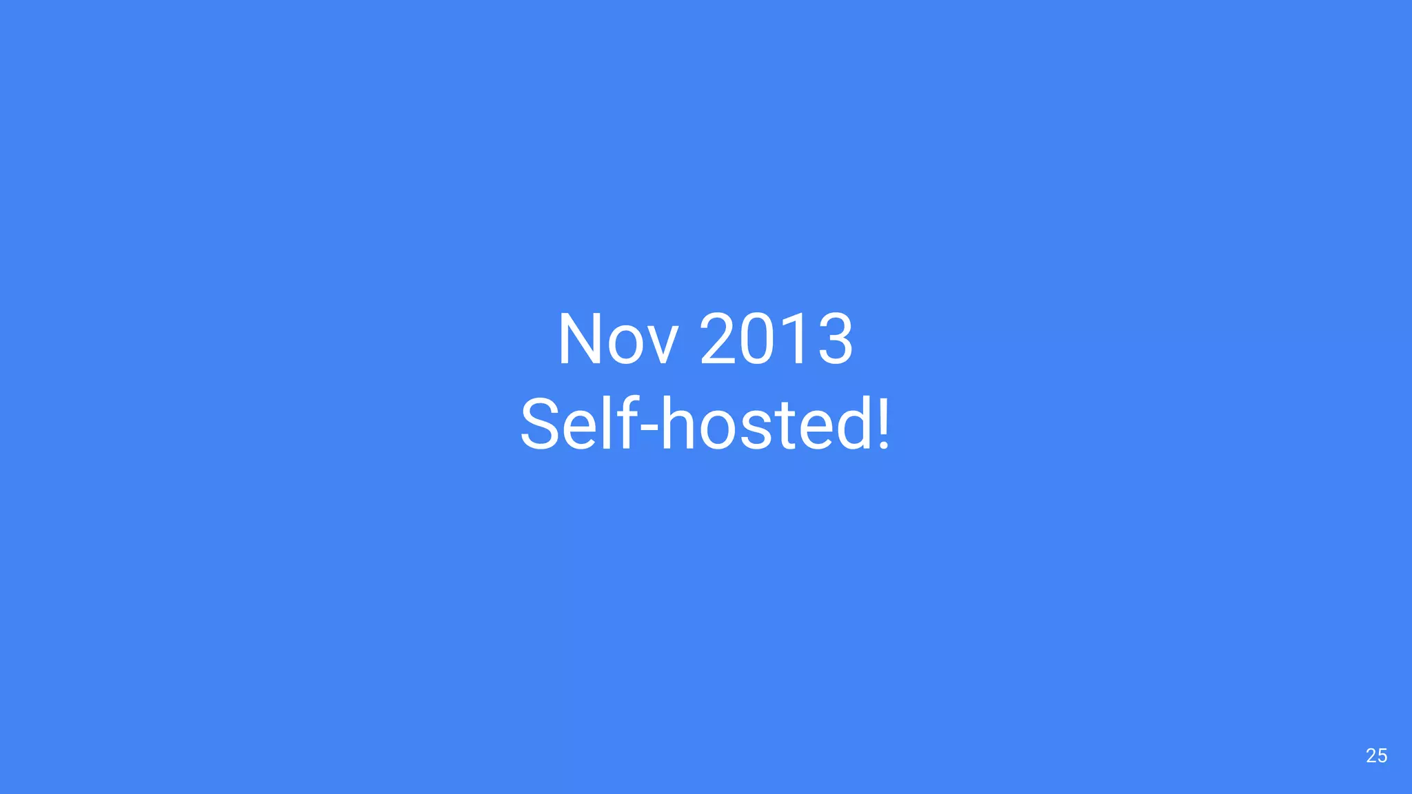 25
Nov 2013
Self-hosted!
 