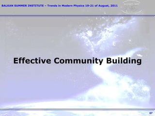 Effective Community Building 