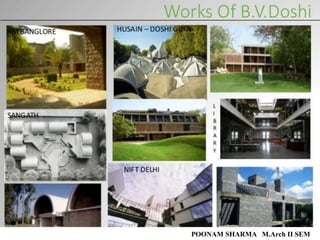 POONAM SHARMA M.Arch II SEM
 