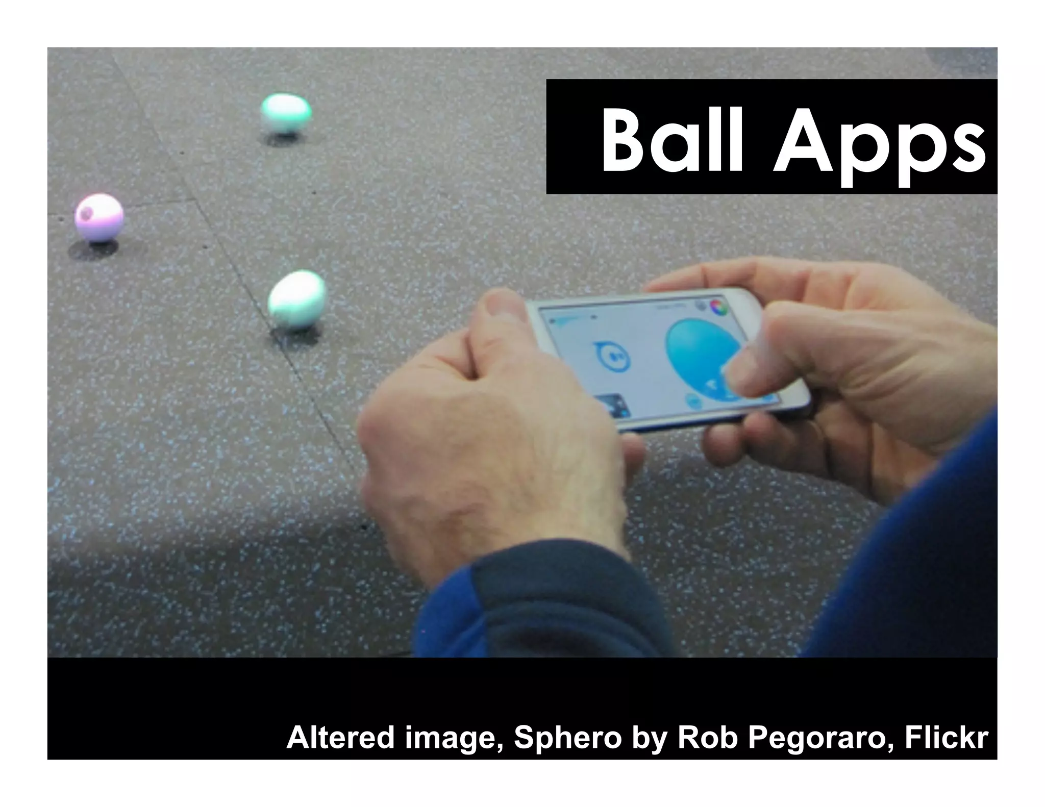 Ball Apps
Altered image, Sphero by Rob Pegoraro, Flickr
 