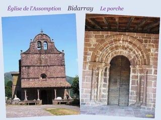 Église de l’Assomption  Bidarray  Le porche 