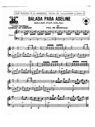 Ballade pour adeline