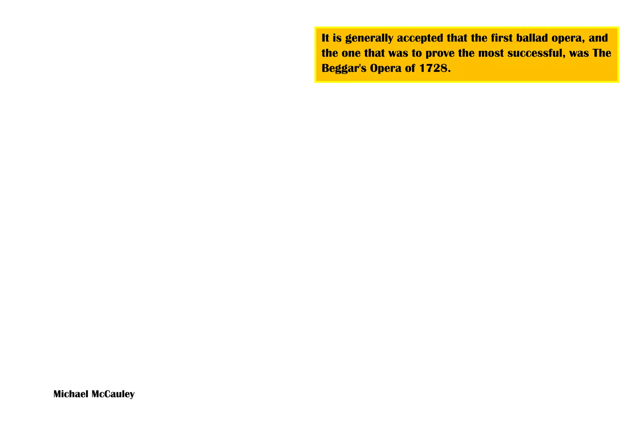 Ballad opera poster PPT