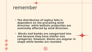 volcanic hazards:ballistic projectiles and lahar.pptx