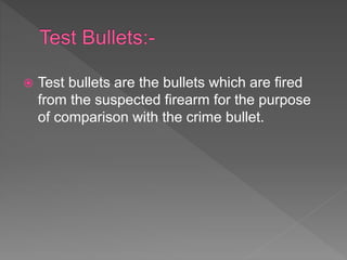 Forensic Ballistics | PPTX
