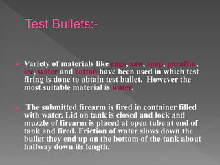 Forensic Ballistics | PPTX