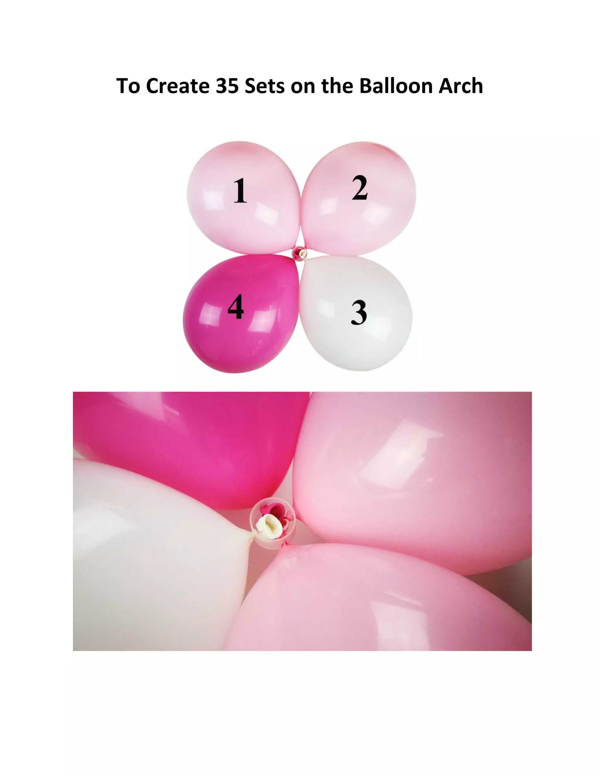 Guide for Building Balloon Arch – Party Zealot | PDF