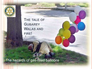 The tale of Gubarey Walas and fire! The hazards of gas-filled balloons 