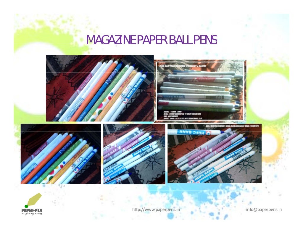 Paper Ball pens
