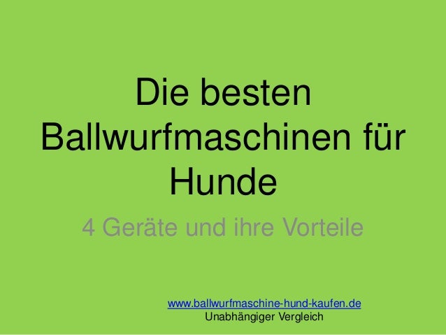 ballwurfmaschine hund