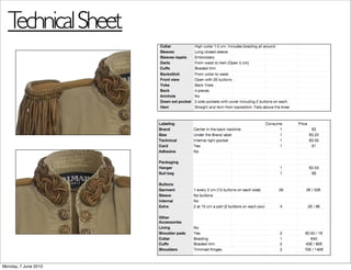 T cal Sheet
   echni




Monday, 7 June 2010
 