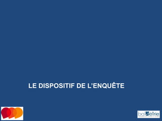 LE DISPOSITIF DE L’ENQUÊTE

 