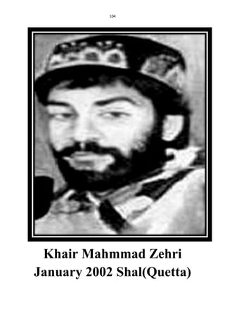 104
Khair Mahmmad Zehri
January 2002 Shal(Quetta)
 