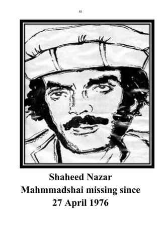 85
Shaheed Nazar
Mahmmadshai missing since
27 April 1976
 