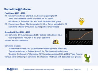 Sametime@Baloise | PDF