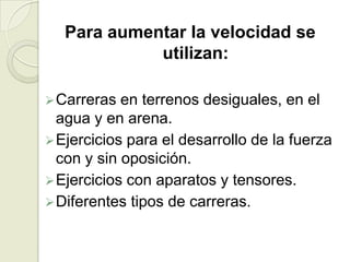 Velocidad de translación.