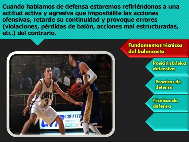 Baloncesto La defensa