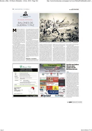 Kiosko y Más - El Diario Montañés - 24 dic. 2014 - Page #62 http://lector.kioskoymas.com/epaper/services/OnlinePrintHandler.ashx?...
1 de 1 24/12/2014 17:53
 