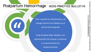 Balones para uso en Hemorragia Post Parto | PDF