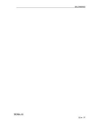 BALONMANO
D3 ♥ 37
TEMA 11
 