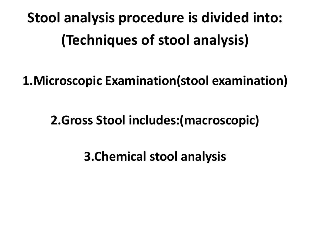 stool analysis