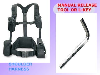 MANUAL RELEASE TOOL OR L-KEY SHOULDER HARNESS 