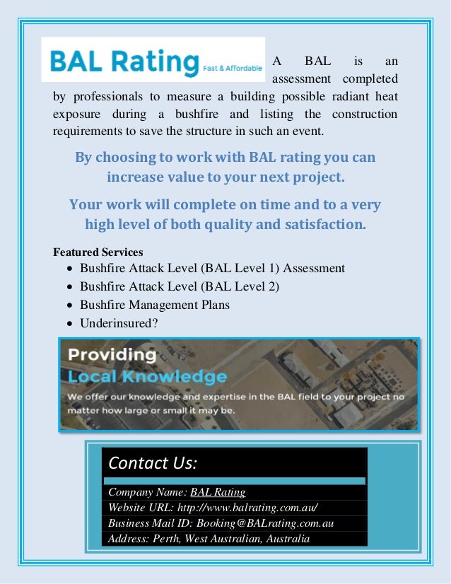 Bushfire Attack Level Report Cost & Assessment