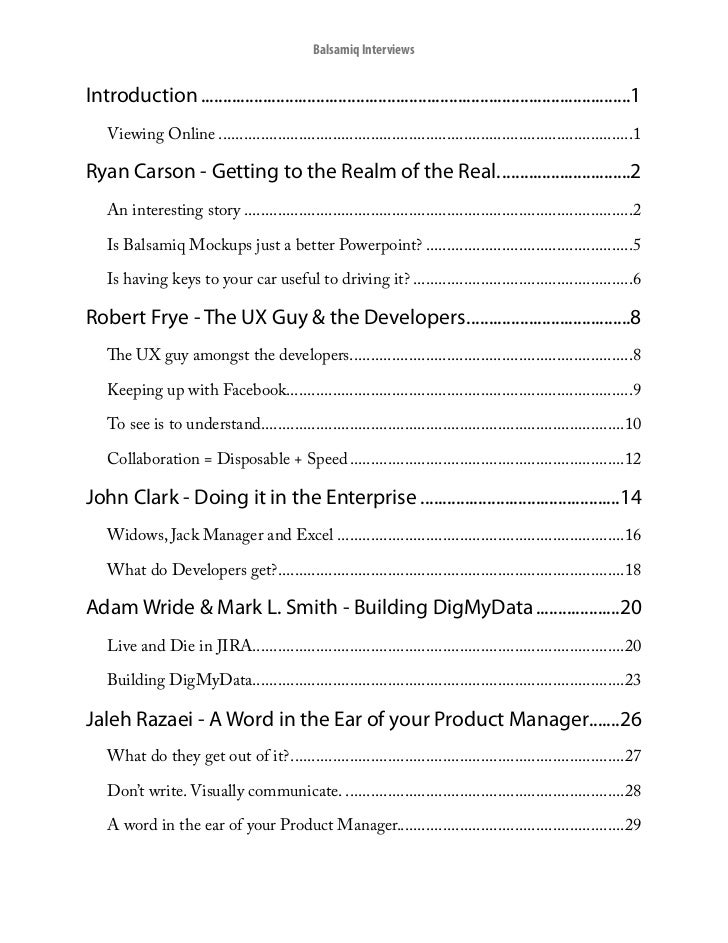 Download Balsamiq Interviews