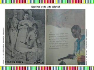 Giménez E., N. (1937). Lecturas afines. Buenos Aires: Independencia. 
Martínez, G. M. P. de (1942). Cocuyo. Buenos Aires: Independencia. 
Escenas de la vida colonial  
