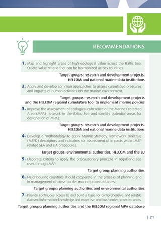 Recommendations on Maritime Spatial Planning Across Borders