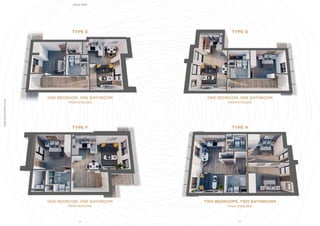 TYPE E
ONE BEDROOM, ONE BATHROOM
FROM £124,950
ONE BEDROOM, ONE BATHROOM
FROM £132,000
TWO BEDROOMS, TWO BATHROOMS
From £169,950
ONE BEDROOM, ONE BATHROOM
FROM £129,950
TYPE F
TYPE G
TYPE H
15 16
WWW.BALTICVIEW.CO.UK BALTIC VIEW
 