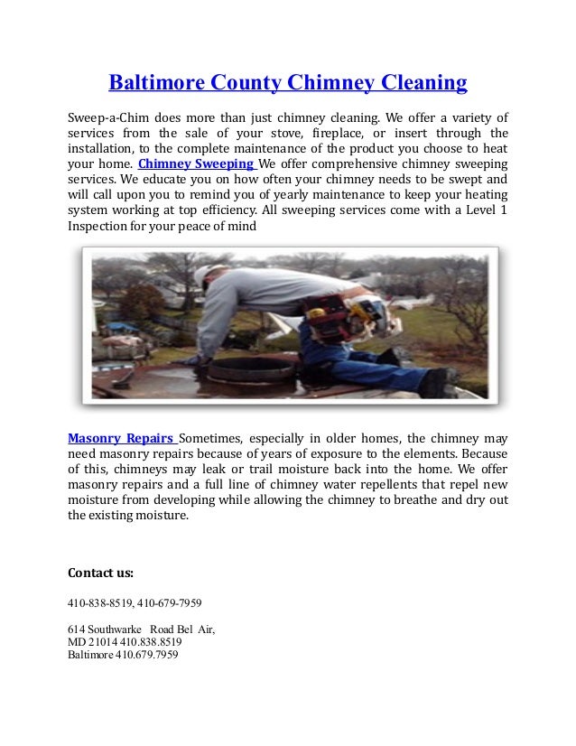 Baltimore County Chimney Cleaning