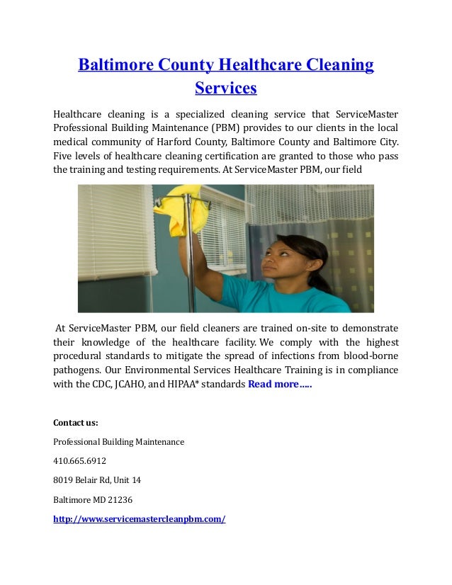 Baltimore countyhealthcarecleaningservices