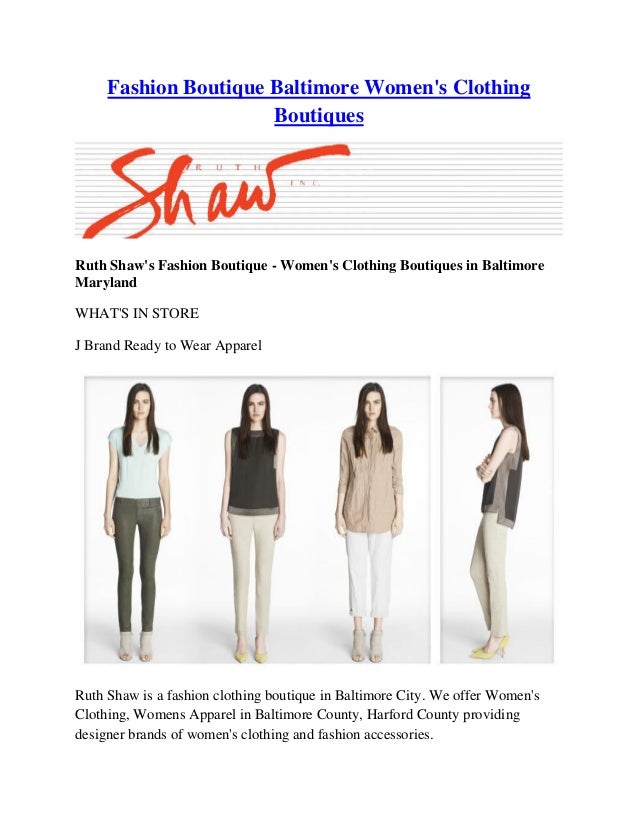 Baltimore MD Womens Apparel Harford County