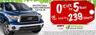 2013 Toyota Tundra at Jerry's Toyota in Baltimore, Maryland