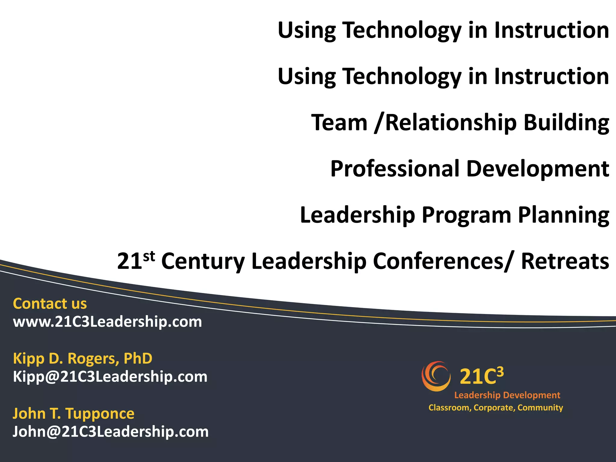 21st Century Learning and  Leading conference  planning  