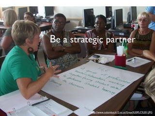 Be a strategic partner
http://www.columbus.k12.nc.us/Great%20PLC%201.JPG
 