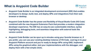 Anypoint Code Builder | PPTX