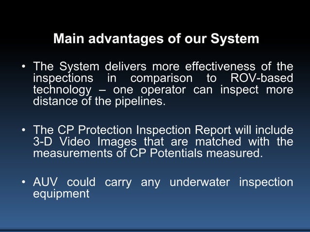 AUV-based Cathodic Protection (CP) Automatic Inspection Technology for ...