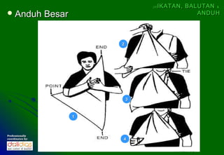 (4)   IKATAN, BALUTAN &
 Anduh           Besar                                ANDUH




                              2




                                  3



                          1



Professionally
coordinates by:               4
 