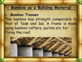 Bamboo as a building material | PPSX