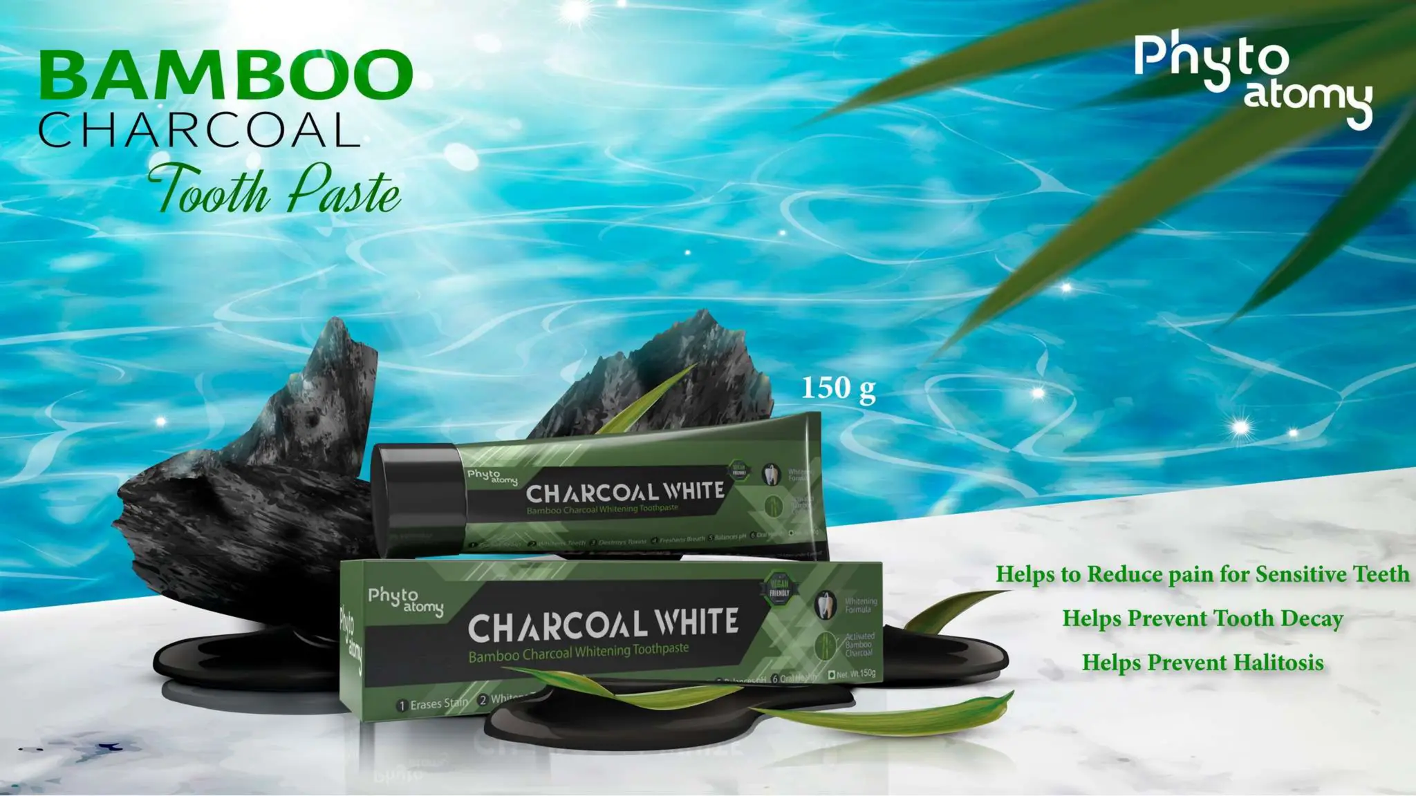 Bamboo Charcoal Toothpaste By Phyto Atomy For More Details Message On ...