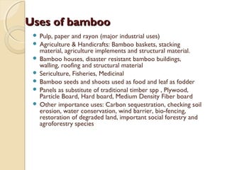 Bamboo & its uses | PPT