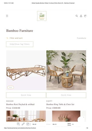 Bamboo Rattan Furniture