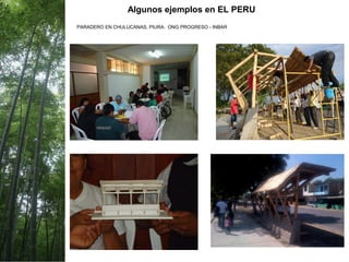 PARADERO EN CHULUCANAS, PIURA. ONG PROGRESO - INBAR
Algunos ejemplos en EL PERU
 